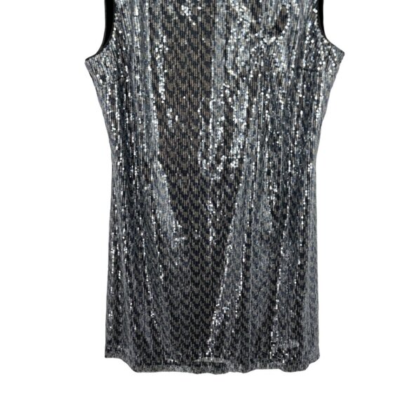White House Black Market Sleeveless Sequin sheath Dress womens size XL - Picture 6 of 11